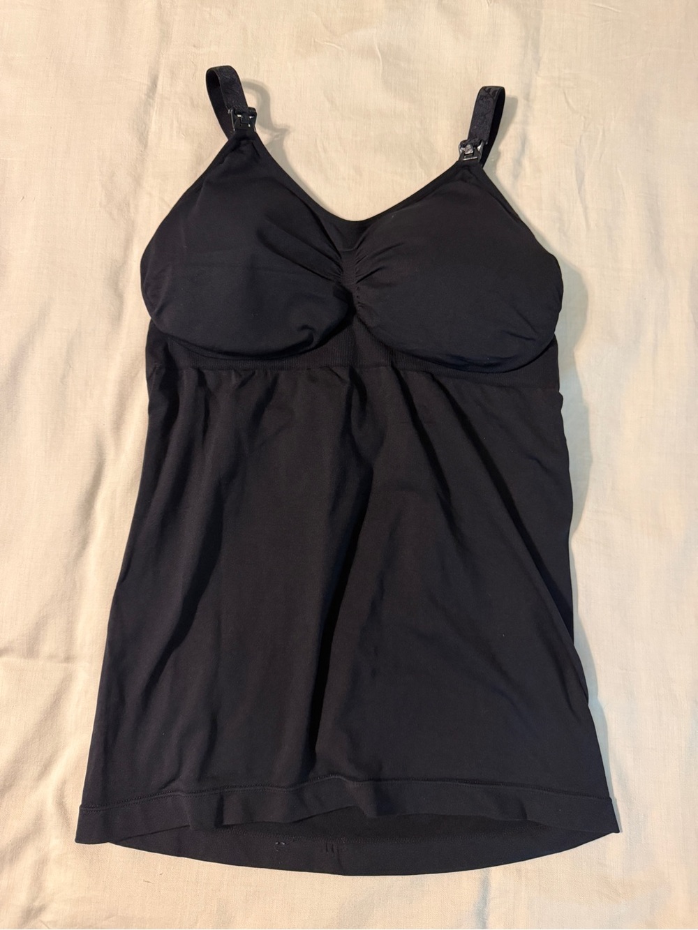 Black Nursing Shape Wear with padded top and Adjustable Straps